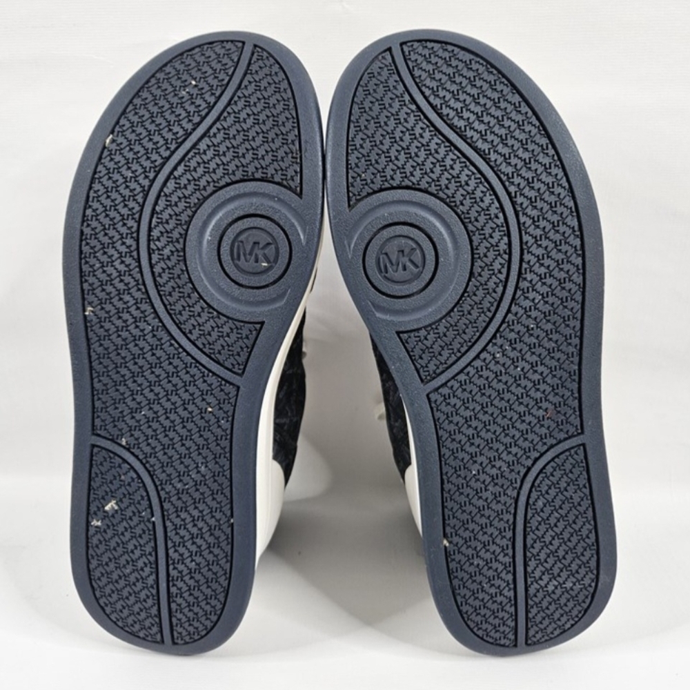 Michael Kors Navy Platform Lace-Up Sneakers - Picture 8 of 10